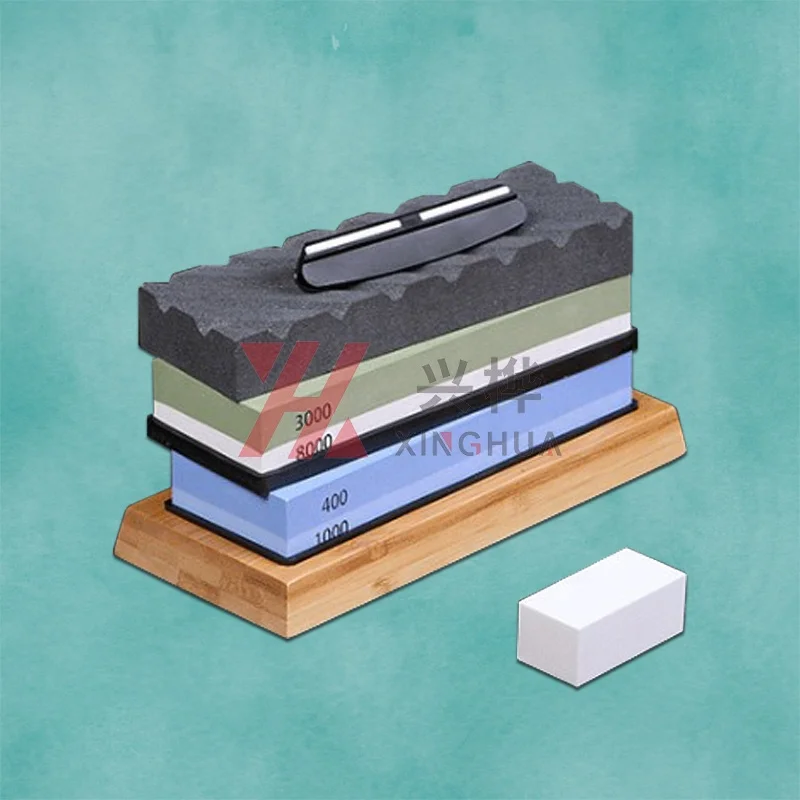 

Dual grit whetstone set wet stone grinder machine whetstone knife sharpening kit