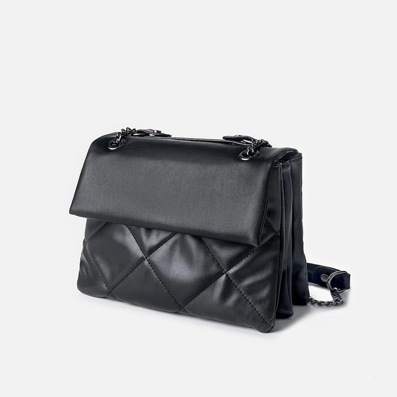 

XP1273 Fashion soft leather rhombic crossbody shoulder wild chain stray bag