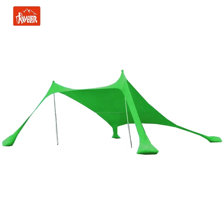 

Factory Wholesale Big Camping Beach Sun Shade Tet Tent Sea, Blue red customized