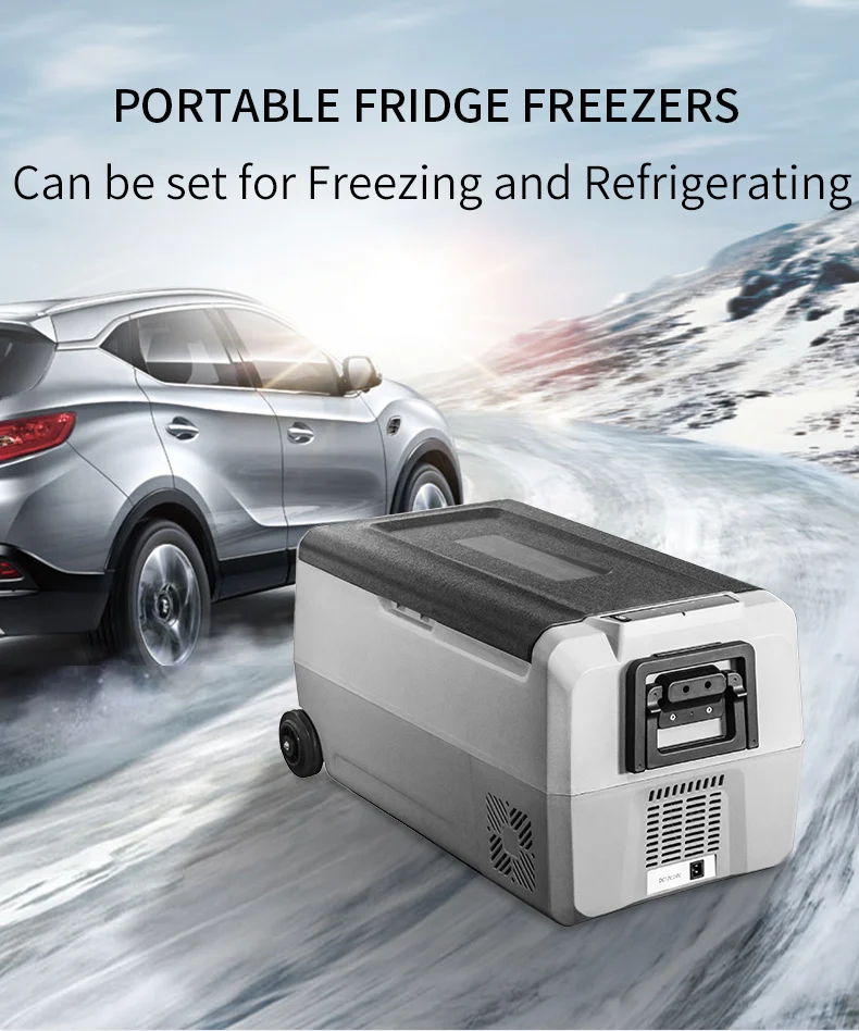 Top Quality 50l Cooler Warmer Mini Car Fridge Portable Refrigerator 12