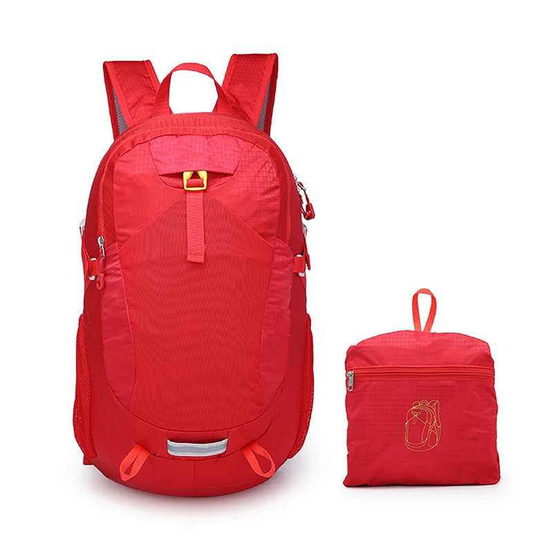 

Unisex Leisure Anti Theft Nylon Travel Collapsible Shoulder Foldable Waterproof Backpack Casual, Black