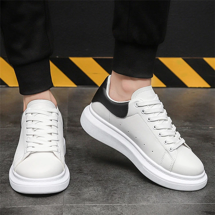 

Light Weight casual trendy shoes Injection Increase Shoes Ladies casual Sport slip on Shoes White Sneakers 2021