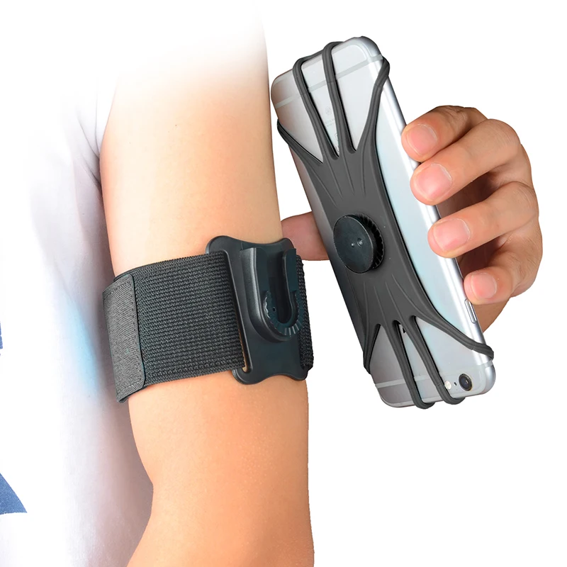 

Nice Design Armband 360 Degree Rotating Disassemble men's Arm Band Running Outside Cellphone Armband for Iphone, 4 colors
