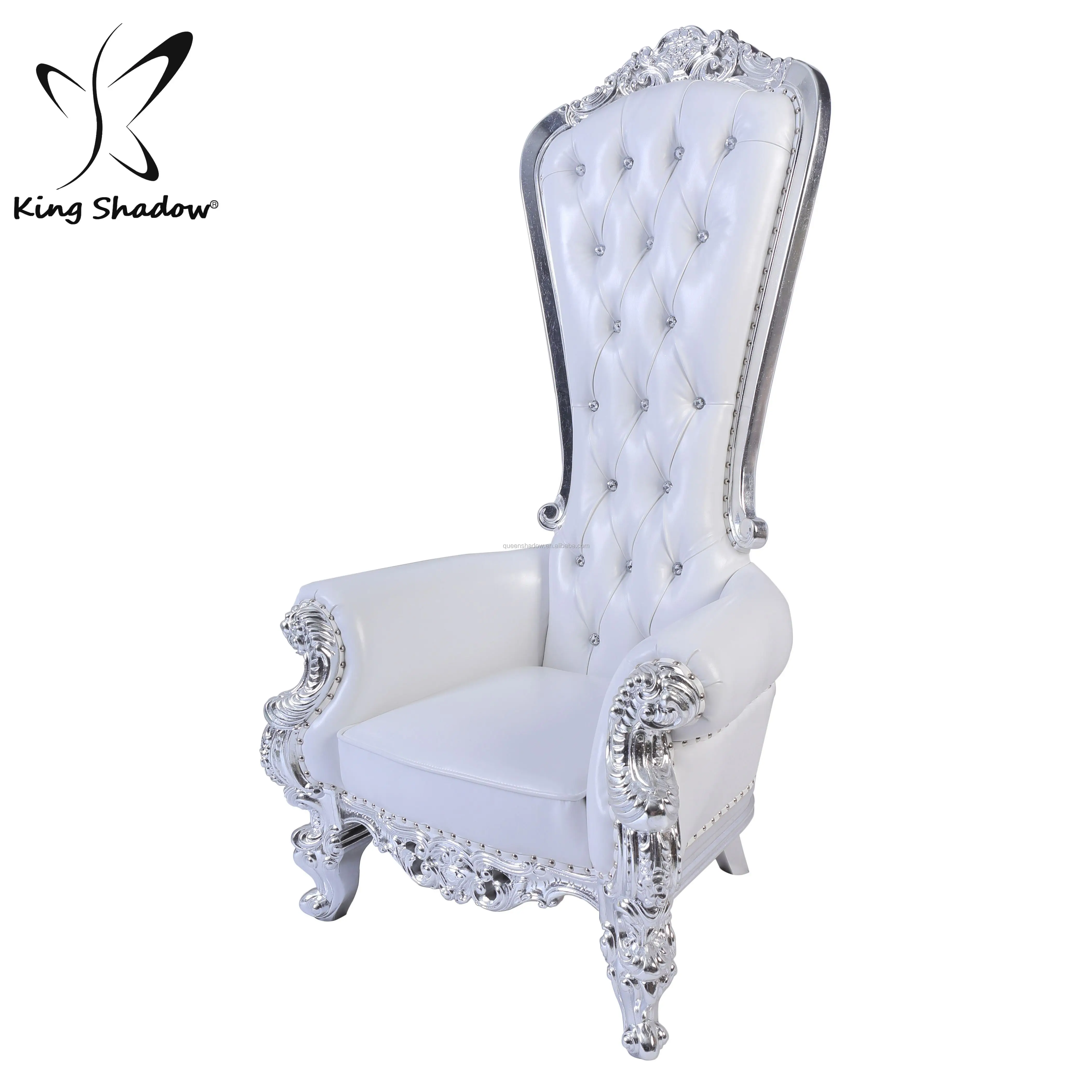 

European Style White Throne Chair For Wedding