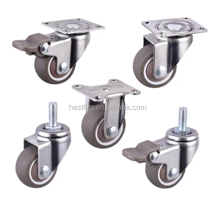 universal small ball bearing casters 1.5 inch furniture 40mm caster wheels
