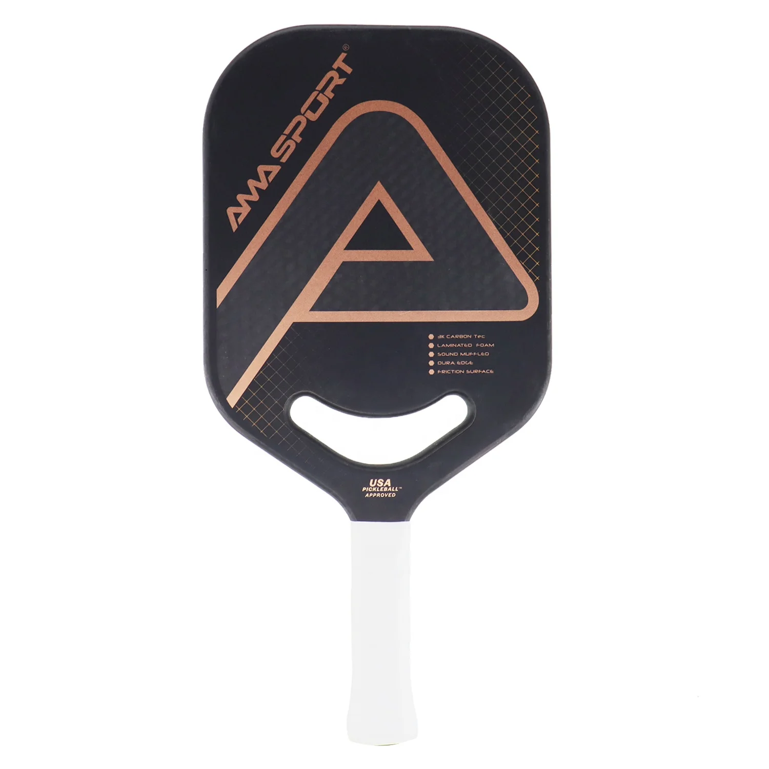 

USAPA Air Dynamic Throat Customize PP Honeycomb Core Rough Surface Carbon Pickleball Paddle
