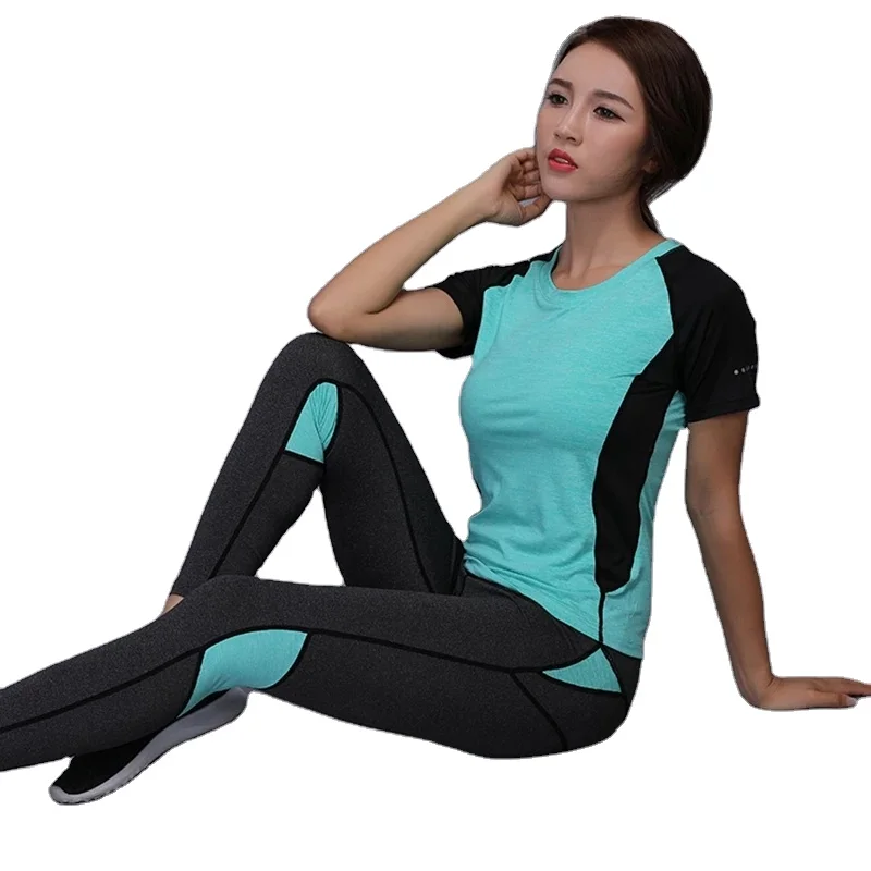 

wholesale fitness yoga wear gym yoga set women compression spandex yoga set women