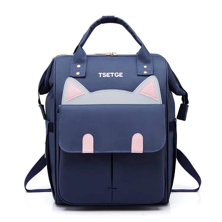 

Fashion Cute Mommy Nappy Bag Travel Backpack Multifunctional Backpack Diaper Bag momy hadnbag, Red blue black pink gray