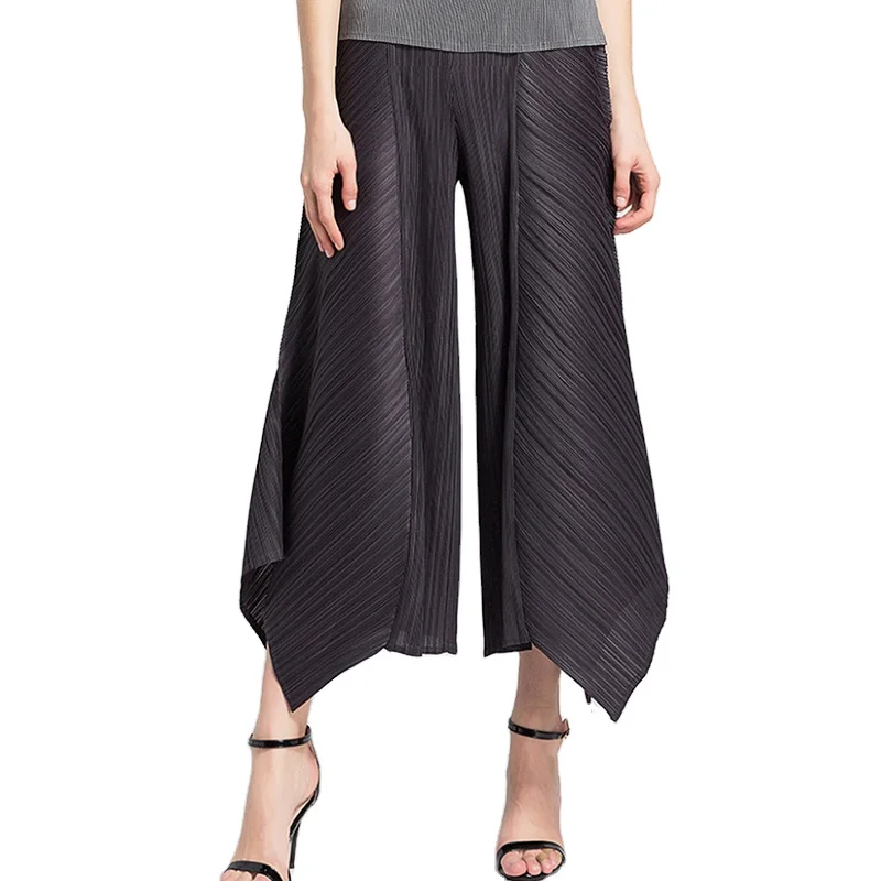 

good quality casual pants dongguan Cropped straight leg pants in European and American style