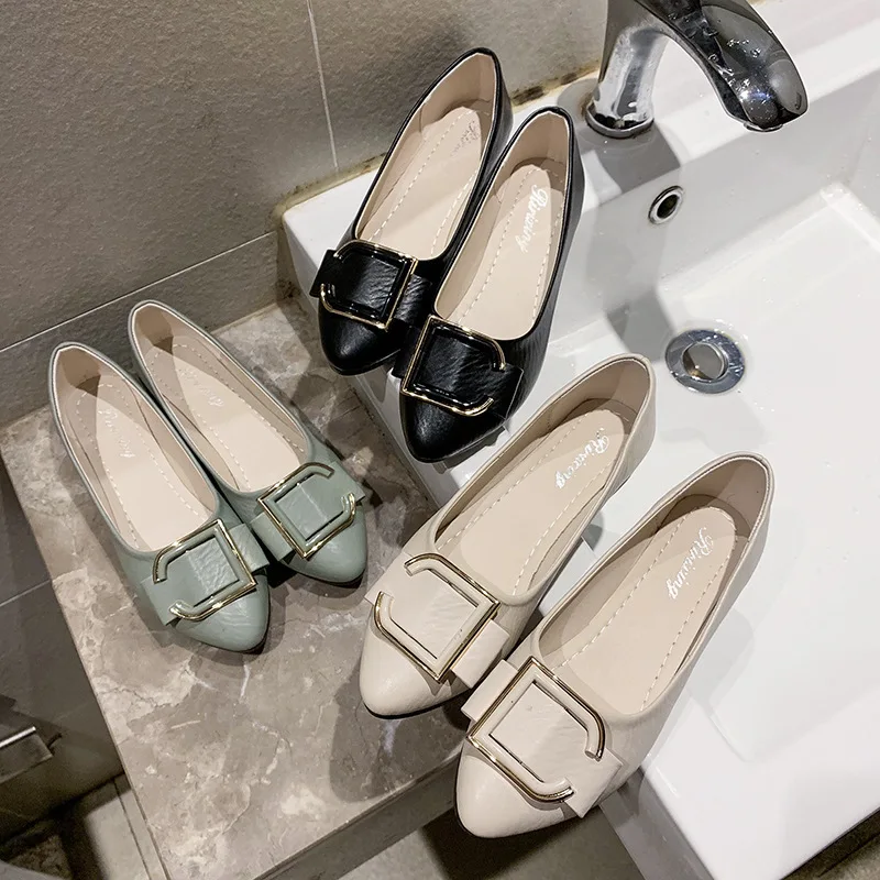 

Best selling ladies new fashion comfortable beautiful flat casual leather shoes, As the picture show