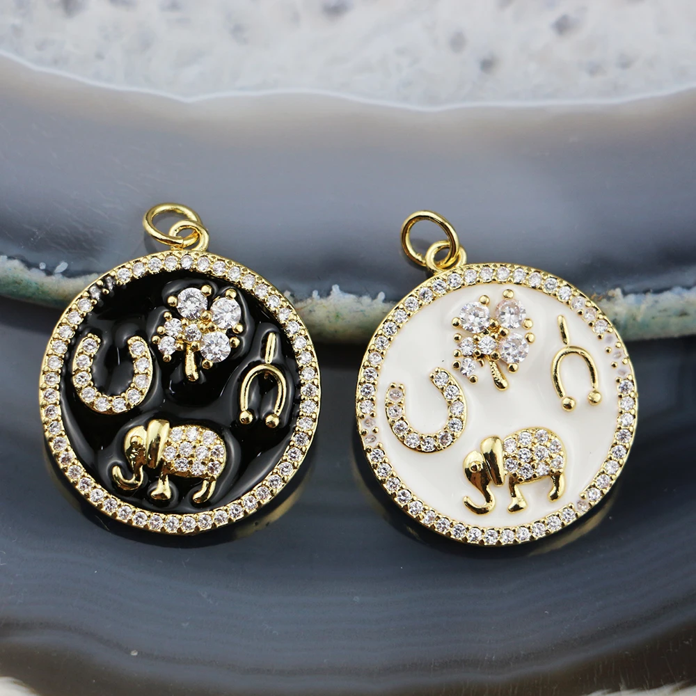 

BD-A1120 micro pave Charm Oil Drop Zinc Alloy Colourful round Charms Pendants for Earrings bracelet necklace making jewelry, Multi