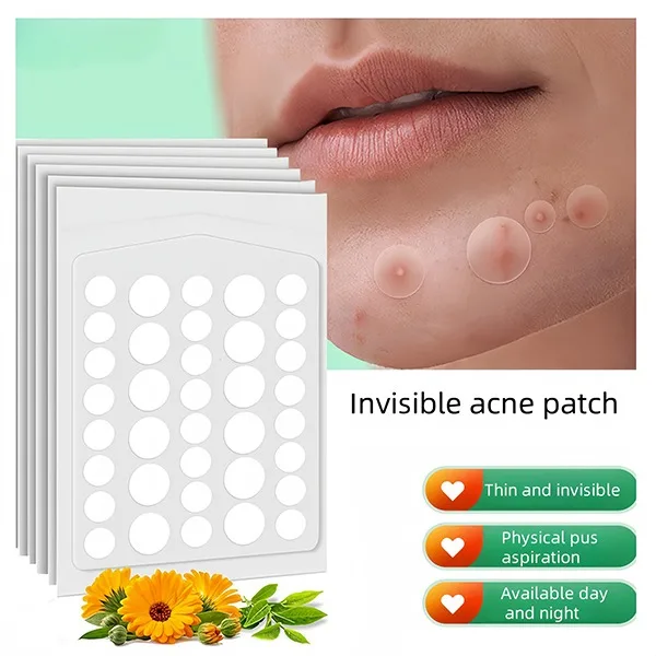 Invisible acne patch