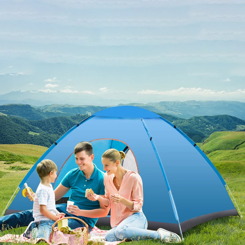 

Automatic Tent Outdoor Indoor Rainstorm 3-4 People Thickened Rainproof Double 2 People Camping Outdoor Camping Speed Open, Picture shown