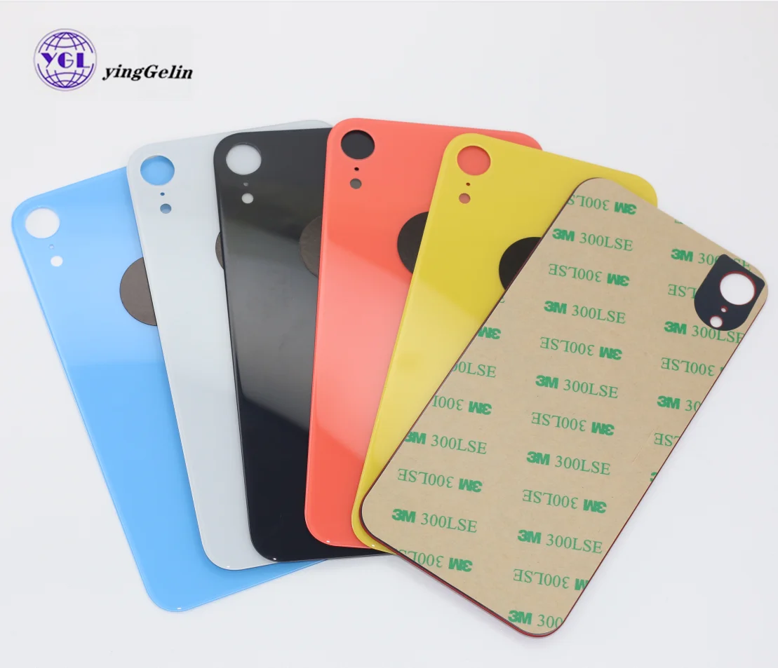 

big hole back glass with sticker battery door For iPhone x 12 12mini 12 pro max 8 8P x xr xs max 11 pro max SE2 back cover glass