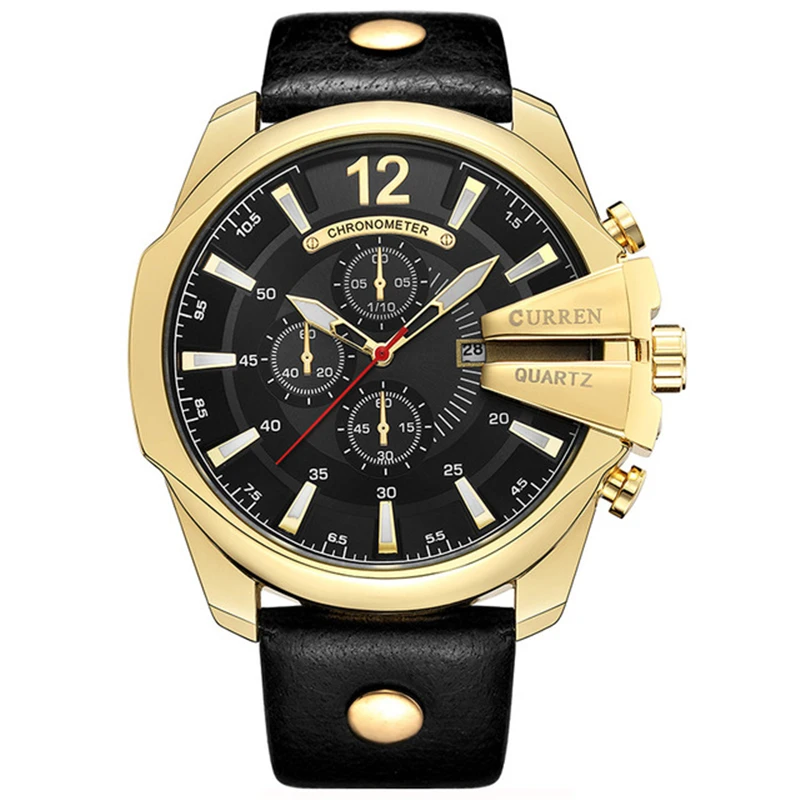 

Montre Homme curren Relogio CURREN 8176 Watches Top Brand Luxury Waterproof Leather Watches Quartz Men CURREN Male wristWatch