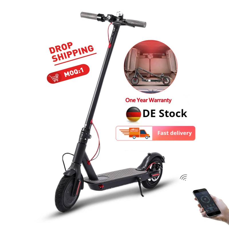 

Wholesale Max speed 25km per hours 8.5inch e scooter eu warehouse adult xiao mi cheap 350w folding electric scooter