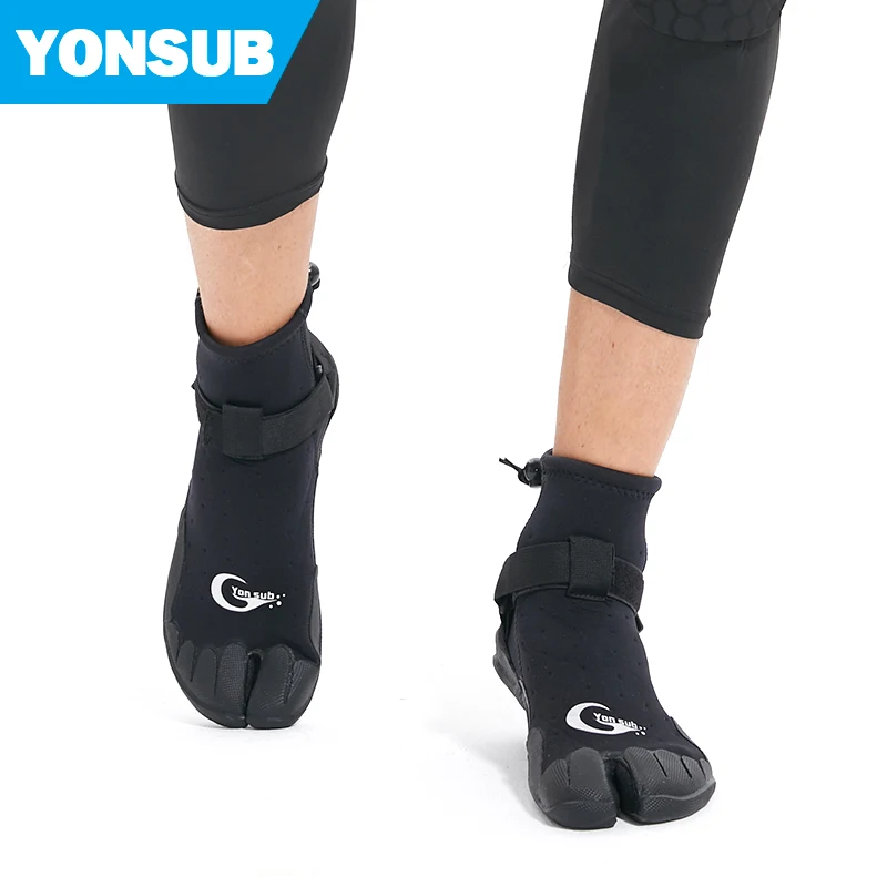 

Surfing Shoes neoprene with rubber diving shoes, Black