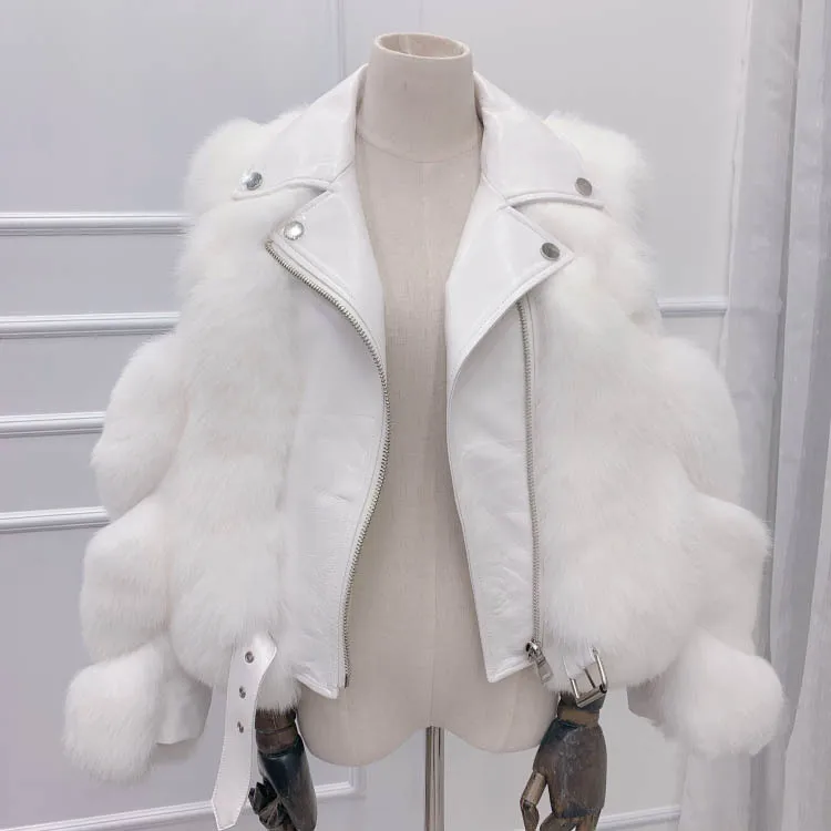 

2020 Fashion Manteau Femm Winter Puff Coat and Jacket Women Leather Faux Fur Coat for Ladies