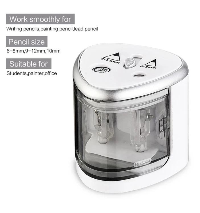 Tenwin 8004 - Factory supplies battery operated plastic electric pencil sharpener
