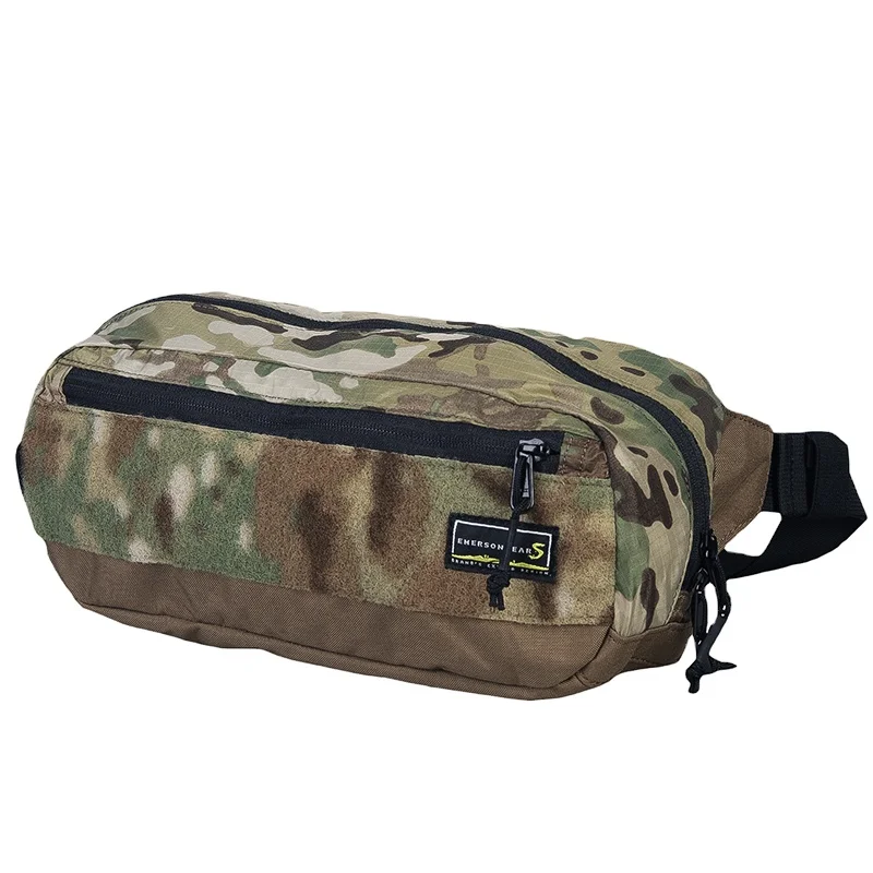 

Emersongear Multicam Utility Nylon Waist Bag Pouch Outdoor Hiking Activity Waist Bag Waterproof Waist Bag, Multicam+cb multicam+fg multicam+bk