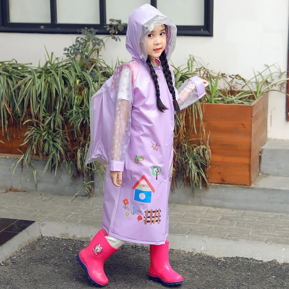 plastic rainsuit kids rain gear children raincoat