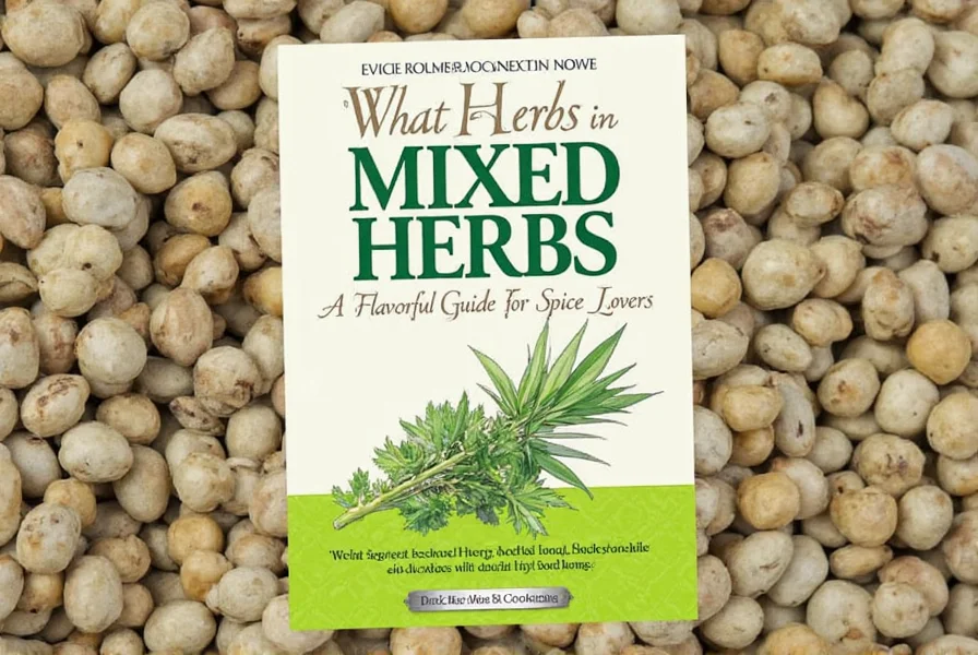 Mixed herbs in a jar