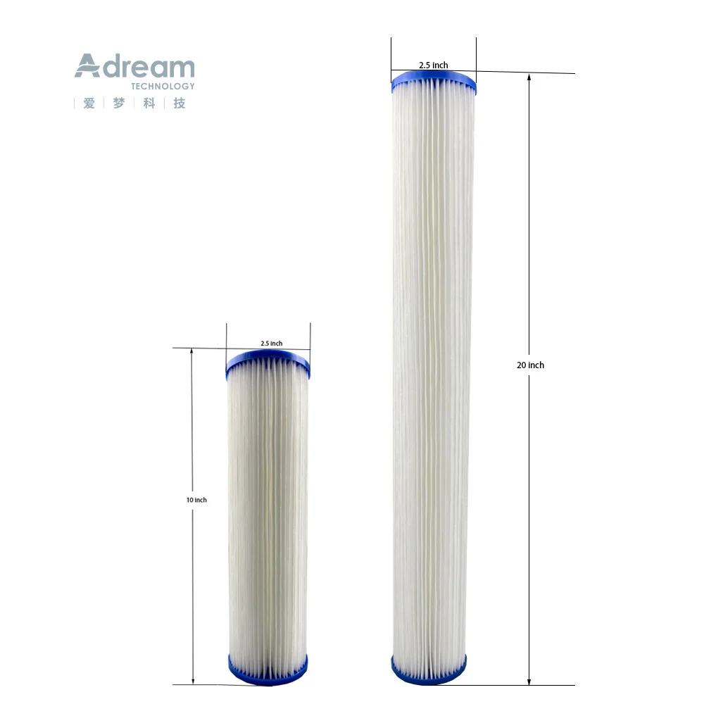 

blue high flow Swimming Pool Washable Cartridge Pleated Water Filter Type Pool, White