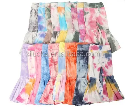 

Fashion popular Boutique Wholesale Kids Clothing Tie-dyes Pattern Girls Pants, Picture