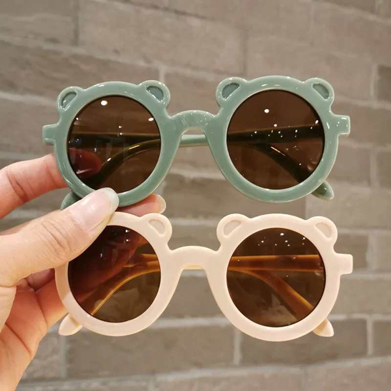 

SKYWAY Popular Multicolour Round Frame Cute Style Children Sun Glasses Baby Bear Ear Shape Kids Sunglasses For Boys And Girls