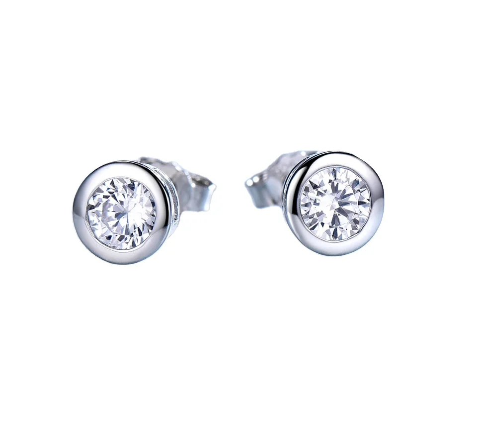 

UMCHO Unique Cushion Stud Earrings 925 Sterling Silver Cubic Zircon Nickel-Free Gold Unique Trendy Style for Unisex Engagement