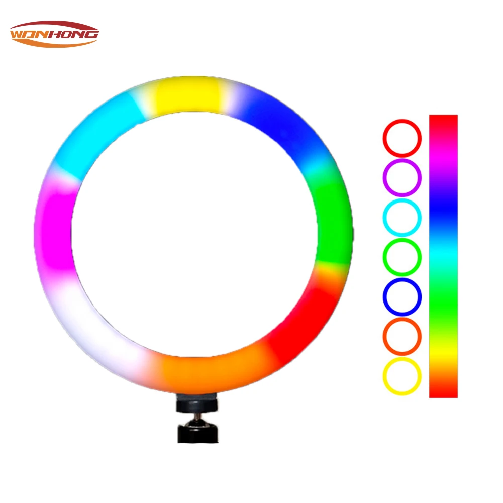 Factory Price Manufacturer Supplier RGB 8 inch tripod with ring light, selfie led circle ring light//