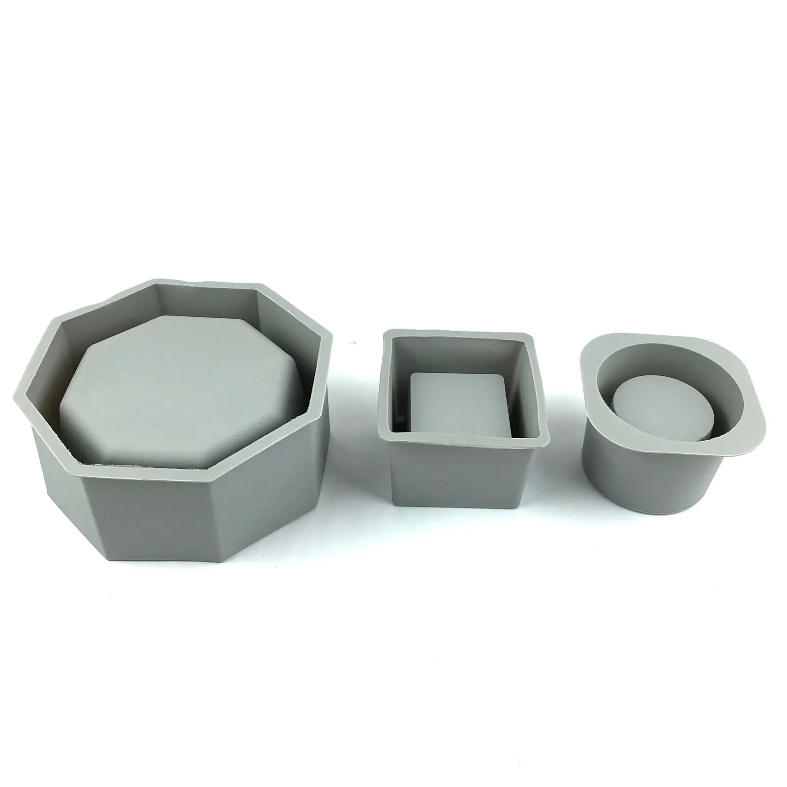 

5561-5663 Clingder Garden DIY Flower Pot Plant Pot Mold Concrete Silicone Mold creative concrete moulds silicon, Grey