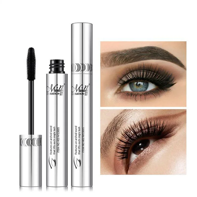 

Mascar 4d wholesale 2020 private label professional volume Eyelash Growth Enhancer & Brow Serum for Long Silver tube mascara, Balck