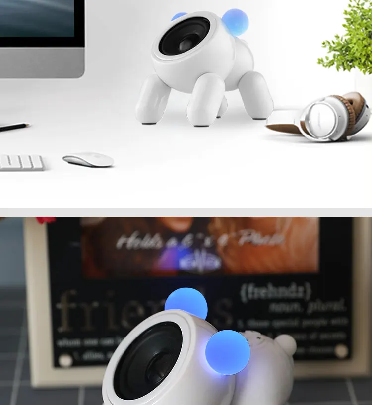 Cartoon puppy bluetooth mini stereo cute wireless home phone notebook outdoor portable creative small speaker