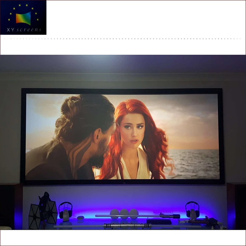 

XYScreen 4K 2.35 1 movie theater projector screen with 60mm width frame