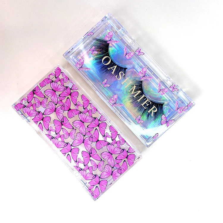 

Butterfly Custom Lashbox Lashbook Lashwood Packaging Eyelash Box With Custom Logo