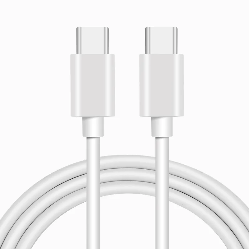 

Amazon hot selling Original USB -C cable Charger 30W 60W 3A PD usb type c to type c charging cable for Macbook and phone, White