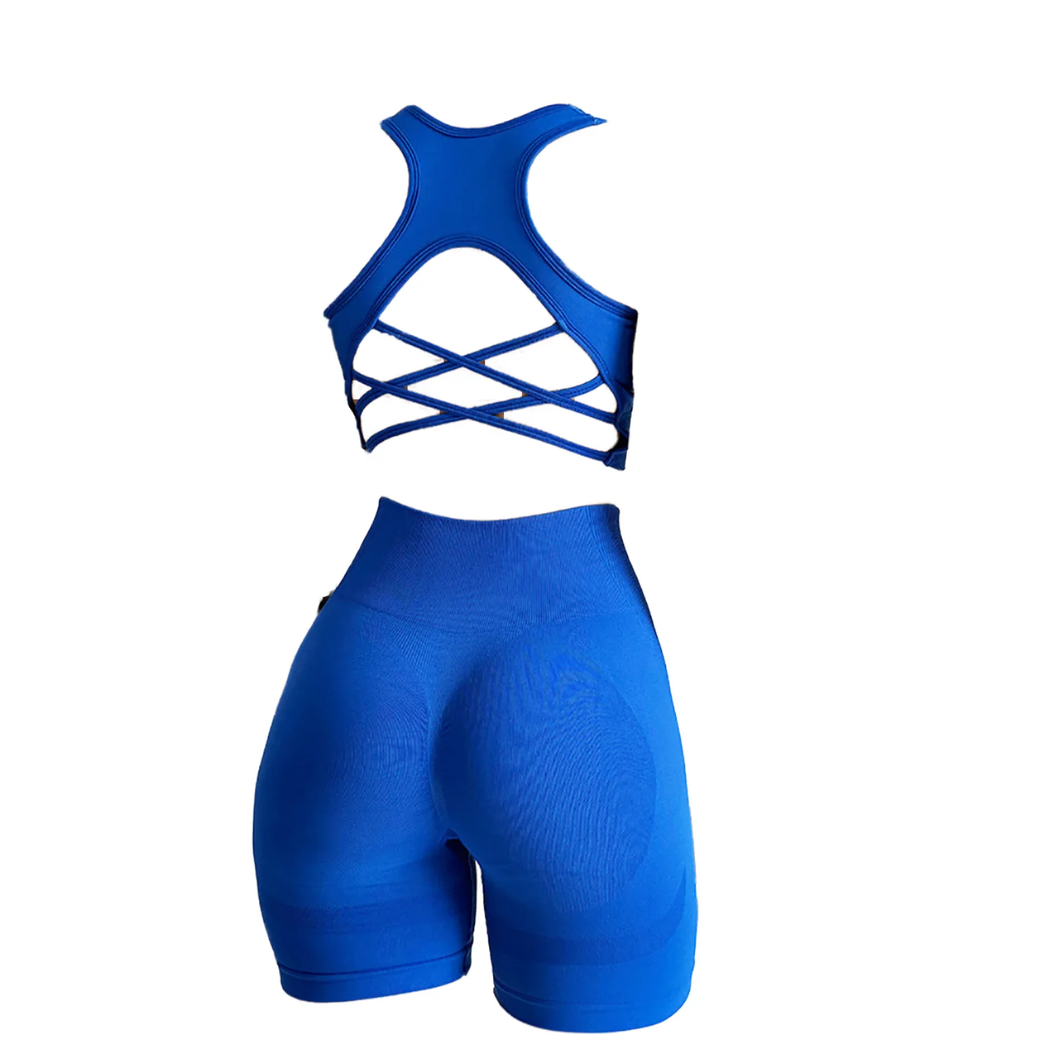 Sweat-Absorbent弹力面料2-Piece Set Yoga Set