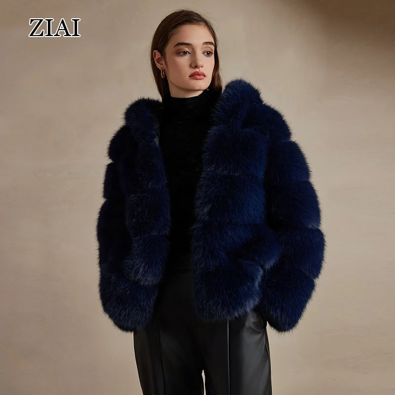 High-Density Recycled Material GRS Verified OEM ODM Factory Wholesale Thick Winter Coat Women Faux Fur Coat