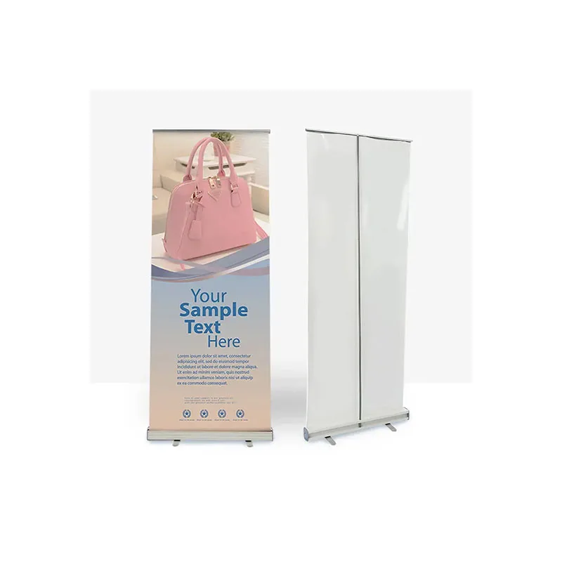 

Retractable Rollup Banner Stand Trade Show Display Sign Holder Exhibition Promotion plastic Structure Well stand