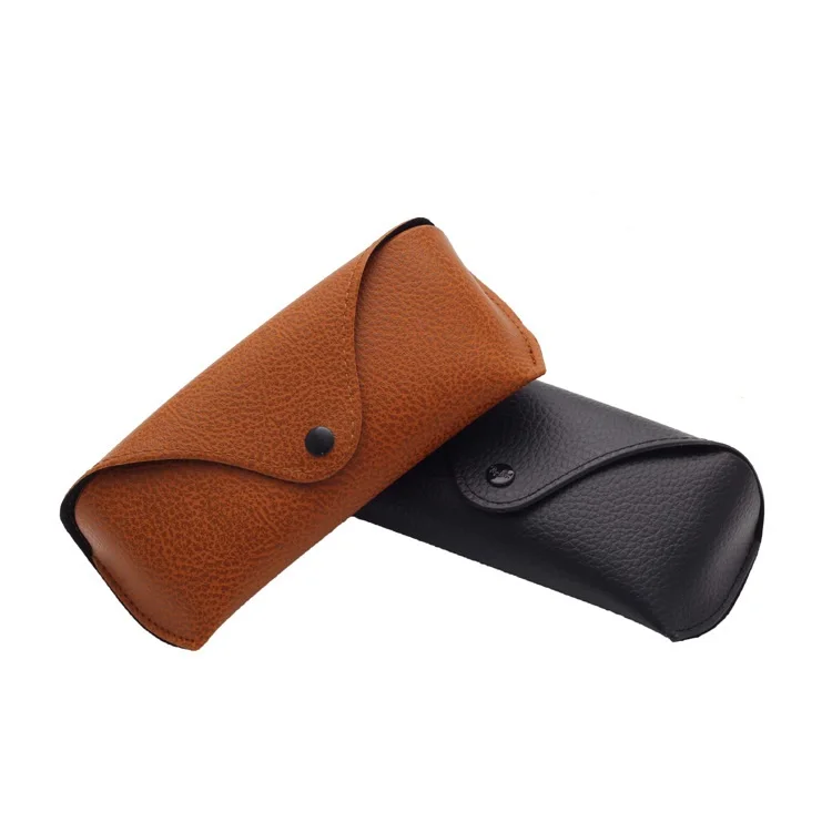 

LBAshades Classic trend literary style Black brown sunglass case Anti-folding glasses case Sunglasses case