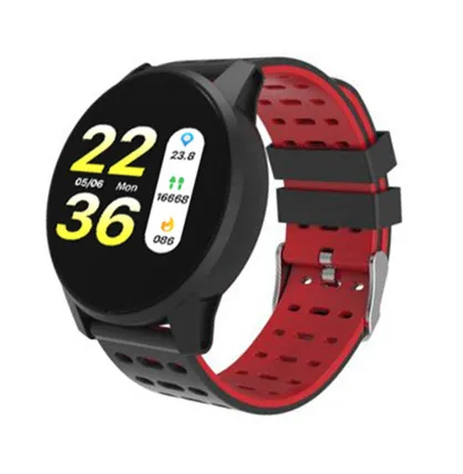 

Popular design waterproof multifunction wholesale smart watch, Black red blue