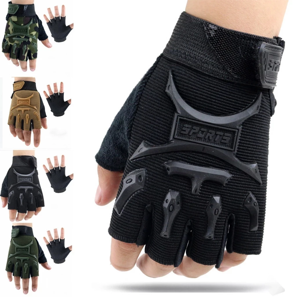 

Children Sport Gloves For Training With Wrist Support For Fitness Winter Guantes Tactical Gloves Handschoenen Fingerless Luvas, Customized color