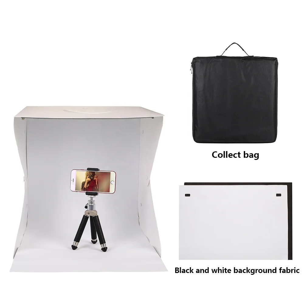 
Kaliou photography equipment portable photo studio box photo light box 40*40cm with led light photo studio accessories  (62168755669)