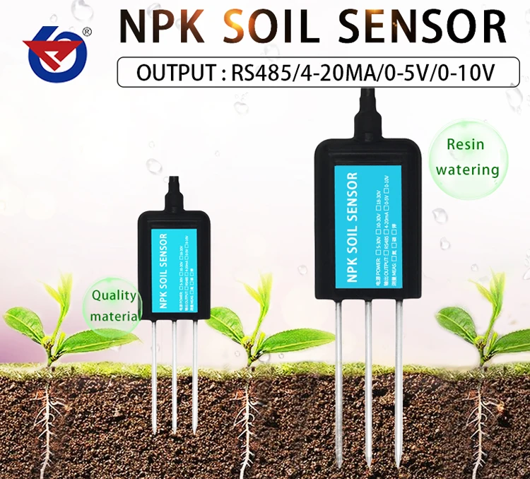 Rs485 0-5v-0v-10 V 4-20ma La Salinidad Del Suelo De Suelo Npk De Sensor ...