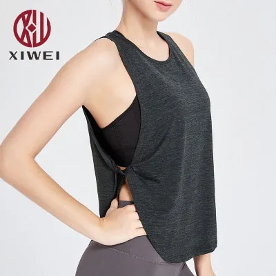 

Summer Loose Sexy Sports Wear Women Running Wear Quick Drying Breathable Sleeveless T-Shirt Yoga Women's Tank Tops
