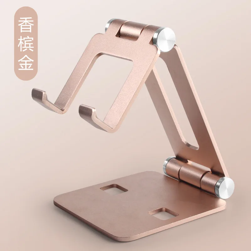 

Desktop Foldable adjustable angle mobile phone stand tablet metal stand for ipad phone reader holder, Black rose golden silver red