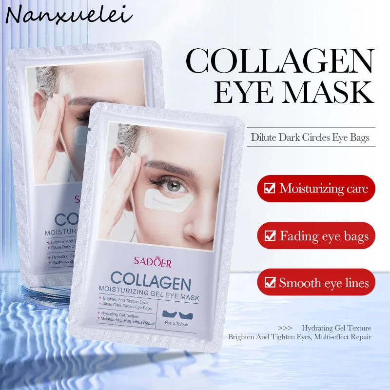 

Sadoer Brightening Eye mask Anti-Wrinkle Remove Dark Circles Fading Eye Bags Collagen Eye Mask