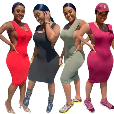 

Bunny Hot Selling Sleeveless Casual Dress Women Dresses Bn-nk118