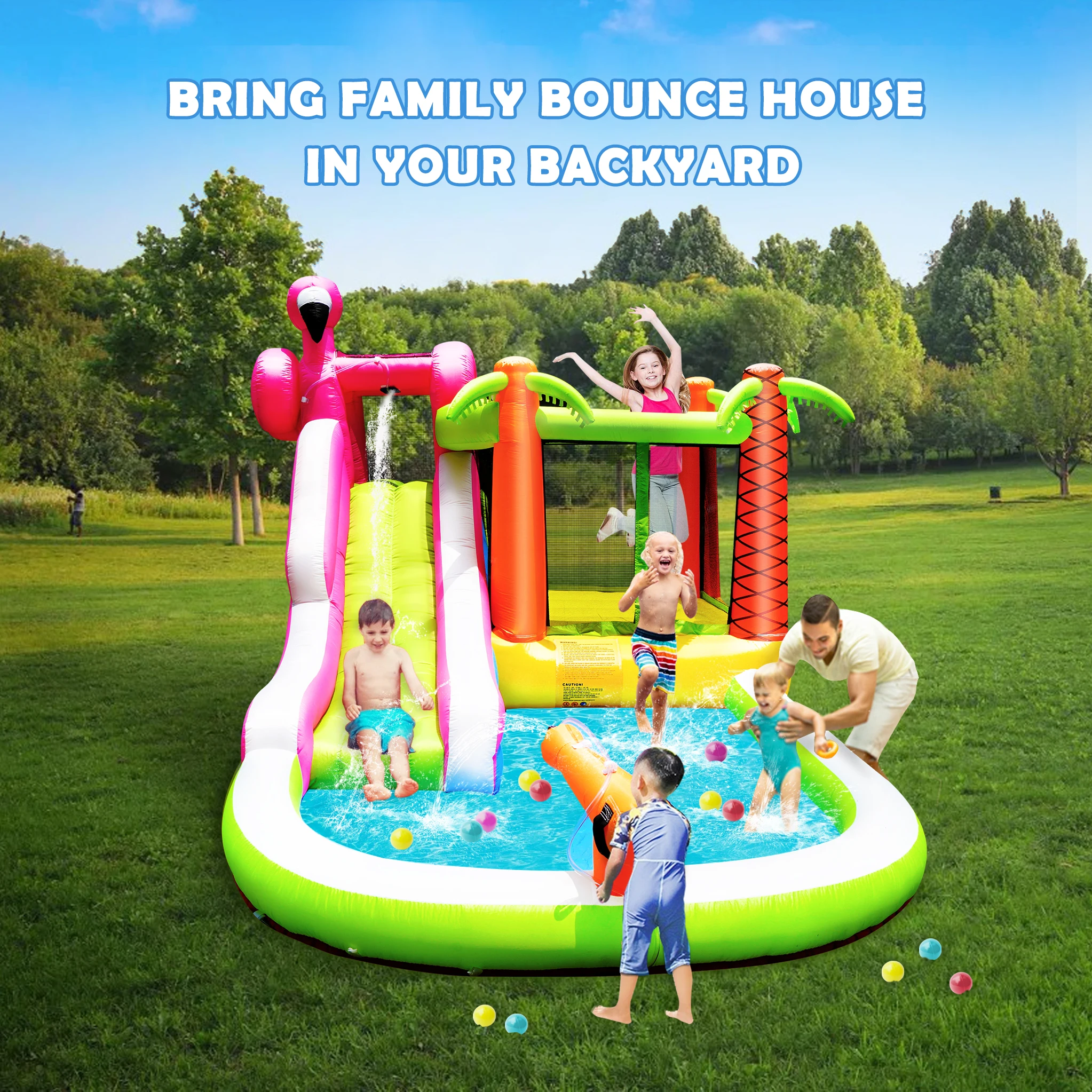 

Kids moon inflatable moonwalk water jumper little bouncer bouncy castle jumping commercial bounce house party